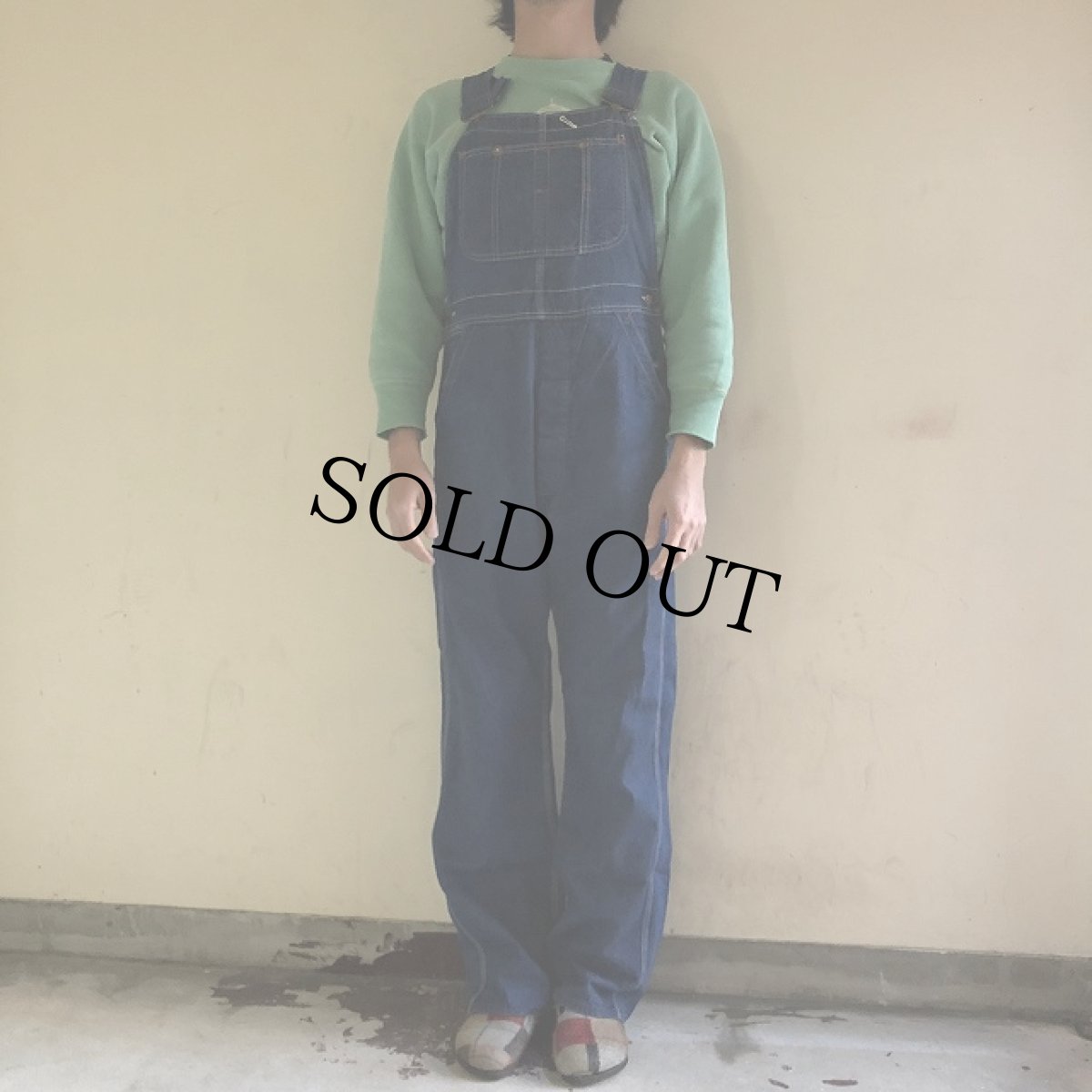 画像2: 60's JCPenney BIGMAC ローバックデニムオーバーオール W31 (2)