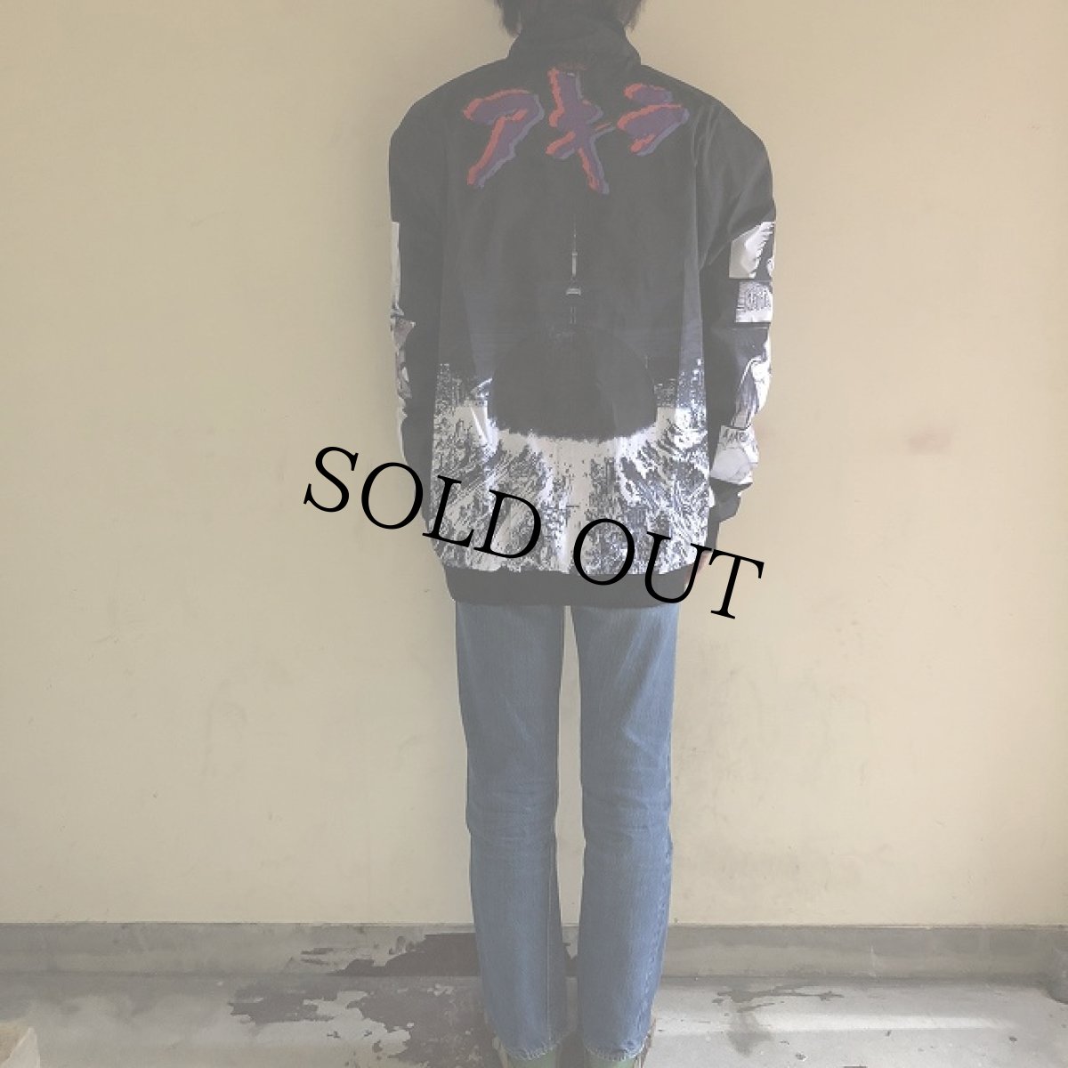 画像10: アキラ "ピンクシティ" リバーシブルジャケット BLACK XXL (10)