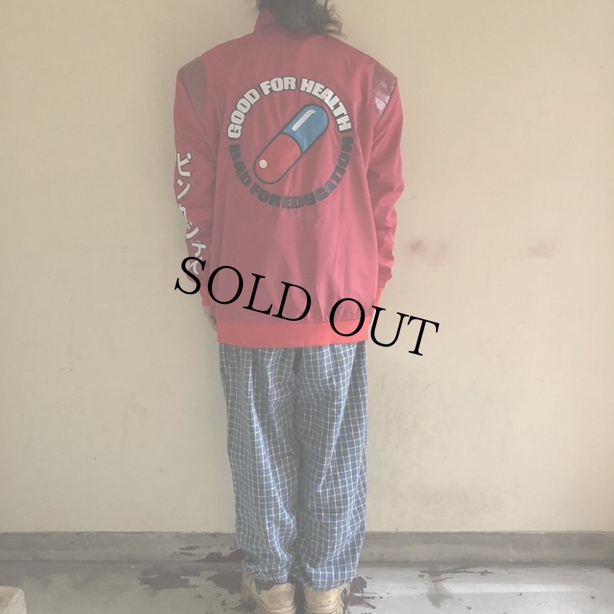 画像7: アキラ "ピンクシティ" リバーシブルジャケット RED L (7)