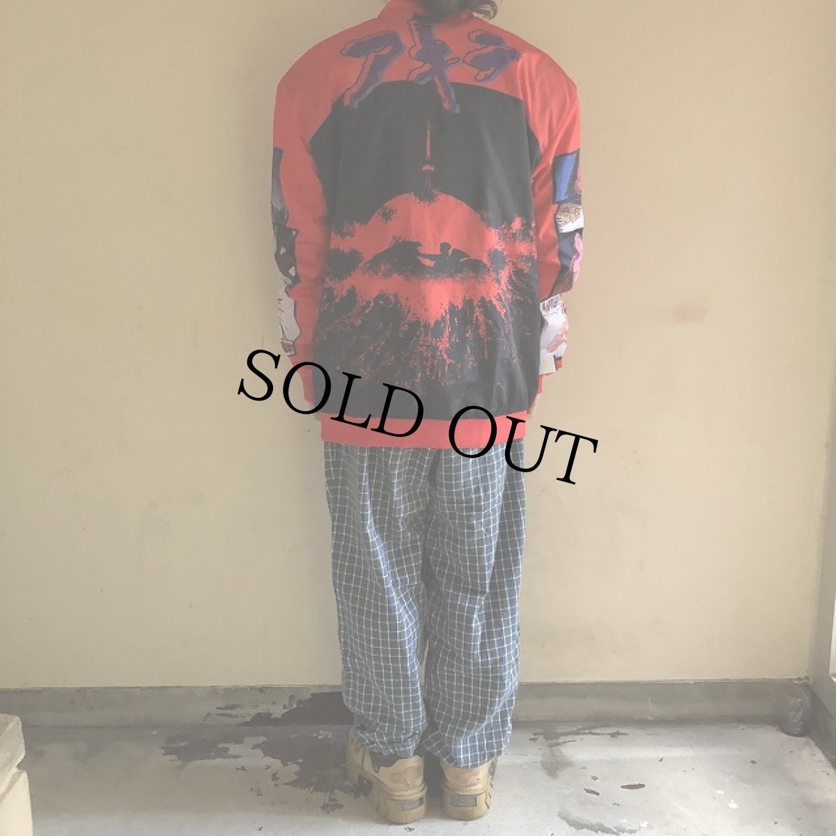 画像10: アキラ "ピンクシティ" リバーシブルジャケット RED L (10)