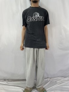 画像2: 90's CASPER キャラクタープリントTシャツ BLACK XL (2)