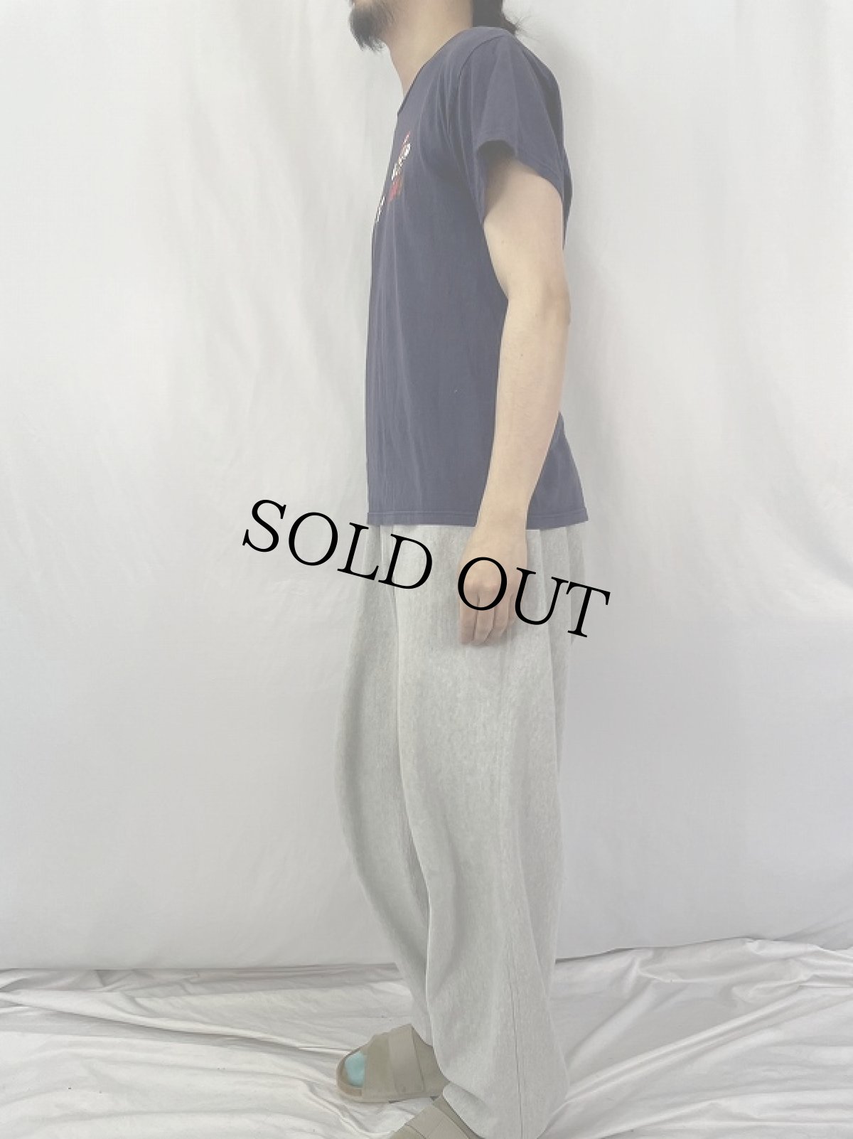 画像3: 2000's Nintendo スーパーマリオ キャラクタープリントTシャツ NAVY M (3)