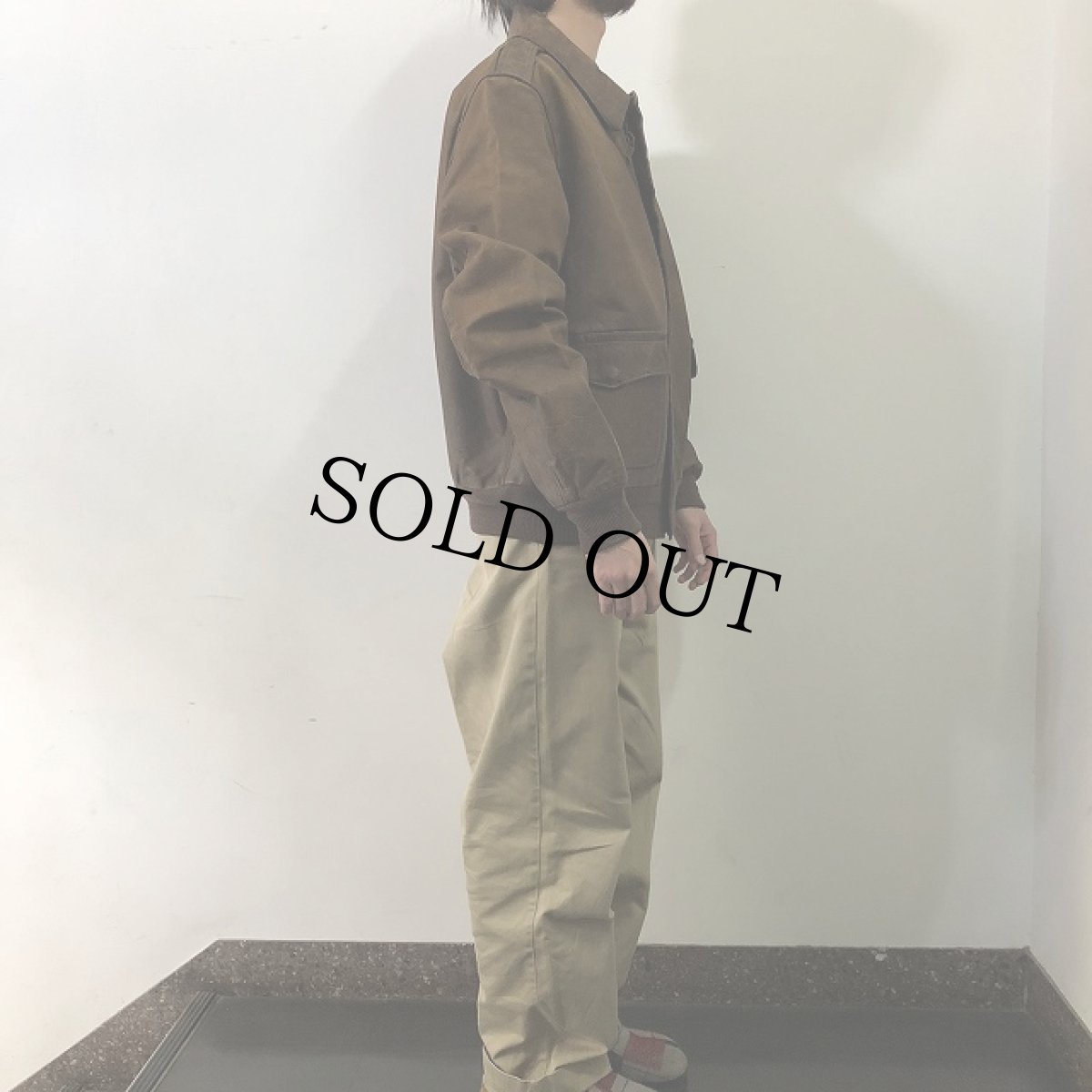 画像3: POLO Ralph Lauren "A-2 TYPE" レザージャケット XXL (3)