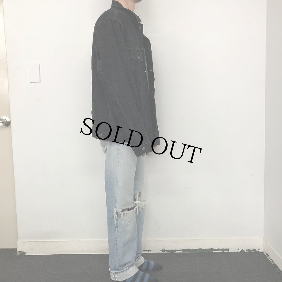 画像3: Levi's 70505 ブラックデニムジャケット XL (3)