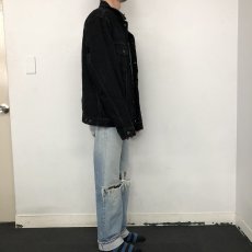 画像3: Levi's 70505 ブラックデニムジャケット XL (3)