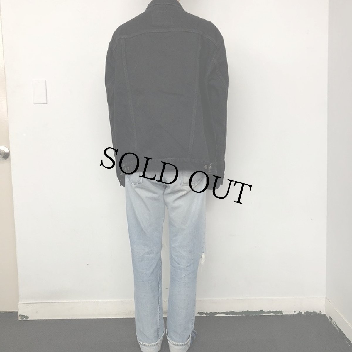 画像4: Levi's 70505 ブラックデニムジャケット XL (4)