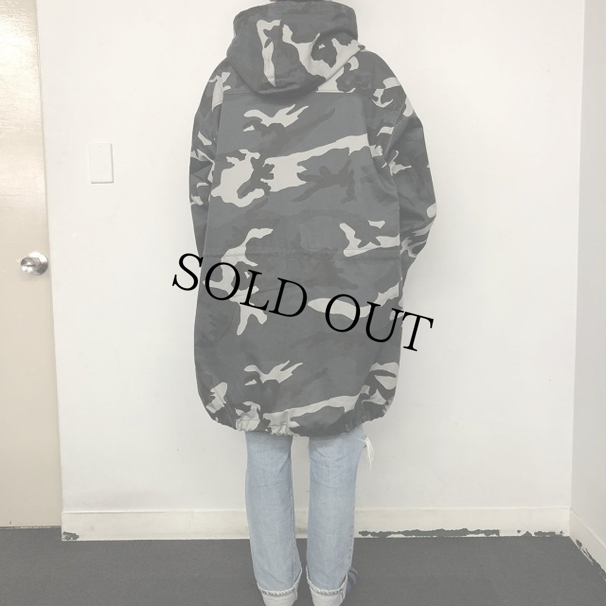 画像4: REPLAY シティカモ フード付きコート XL (4)