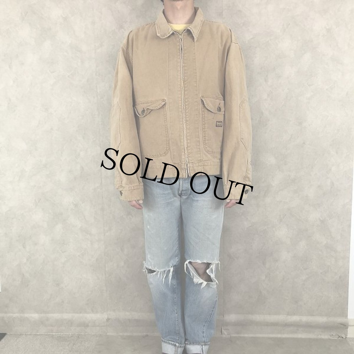 画像2: 90's Dickies コットンダックジャケット XL (2)