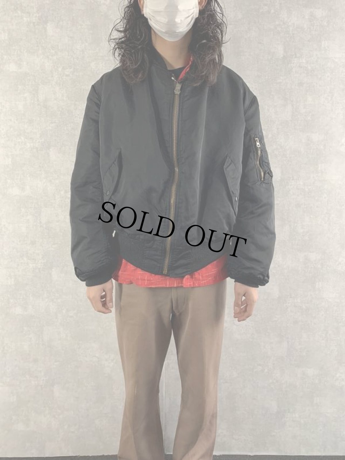 画像2: 90's〜 ALPHA INDUSTRIES,INC. 民間用 MA-1 フライトジャケット XL (2)