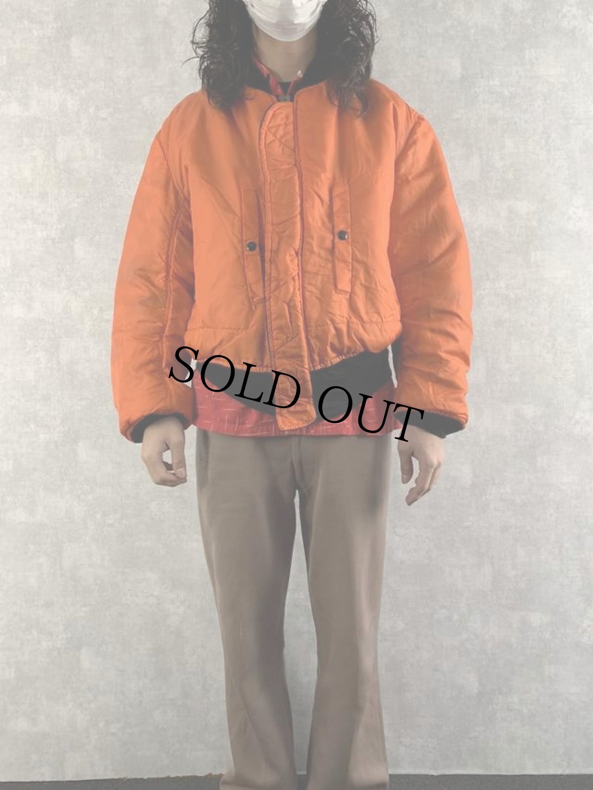 画像5: 90's〜 ALPHA INDUSTRIES,INC. 民間用 MA-1 フライトジャケット XL (5)