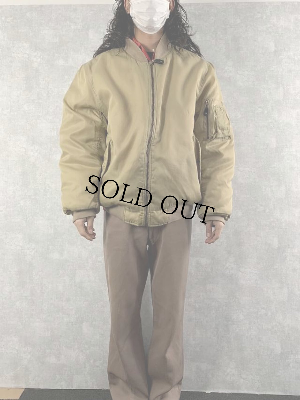 画像2: JORDAN CRAIG MA-1 TYPE ナイロンジャケット XL (2)