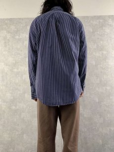 画像4: POLO Ralph Lauren "CUSTOM FIT" ストライプ柄 コットンタイプライターボタンダウンシャツ L (4)