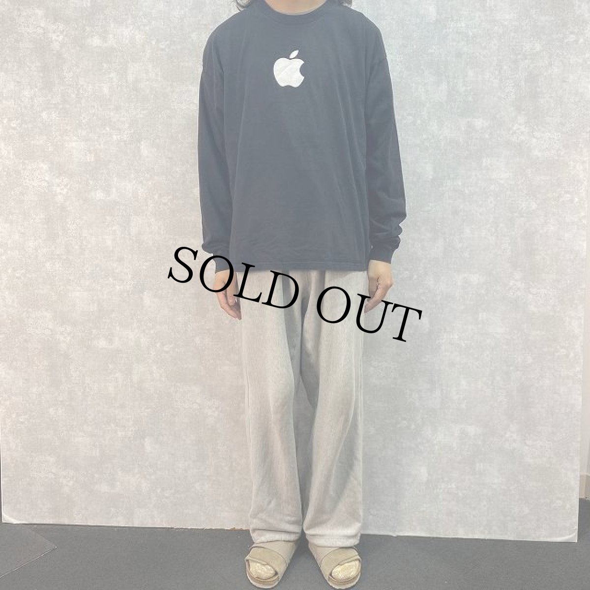 画像3: Apple "Hello, stocking." ロゴプリントロンT XL (3)