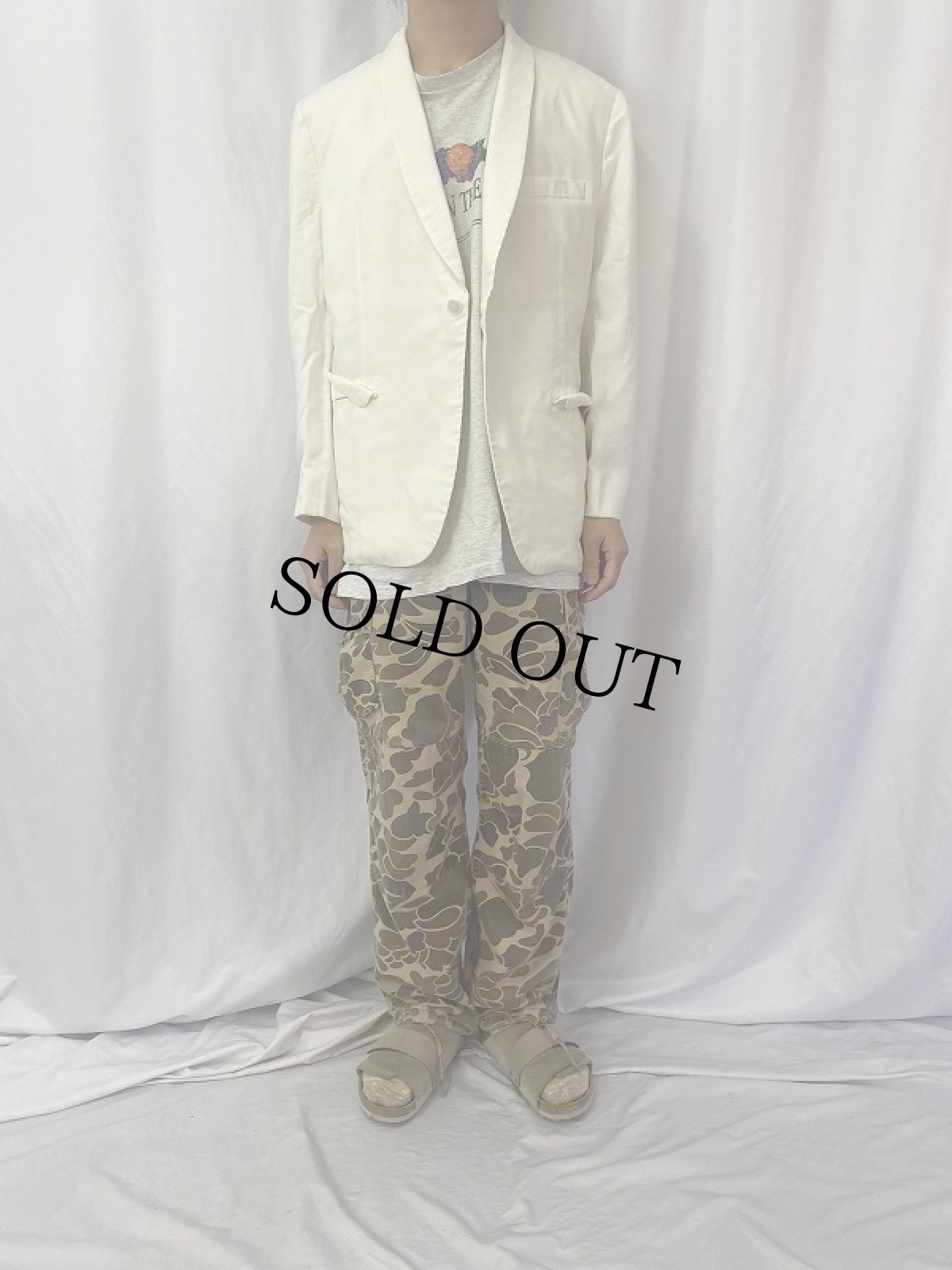 画像2: 60's ショールカラーテーラードジャケット  (2)