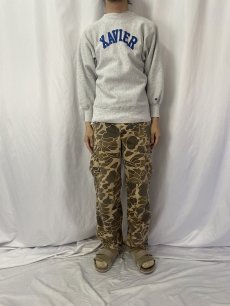 画像2: 90's Champion REVERSE WEAVE USA製 "XAVIER" ナイロンパッチ付き スウェット L (2)