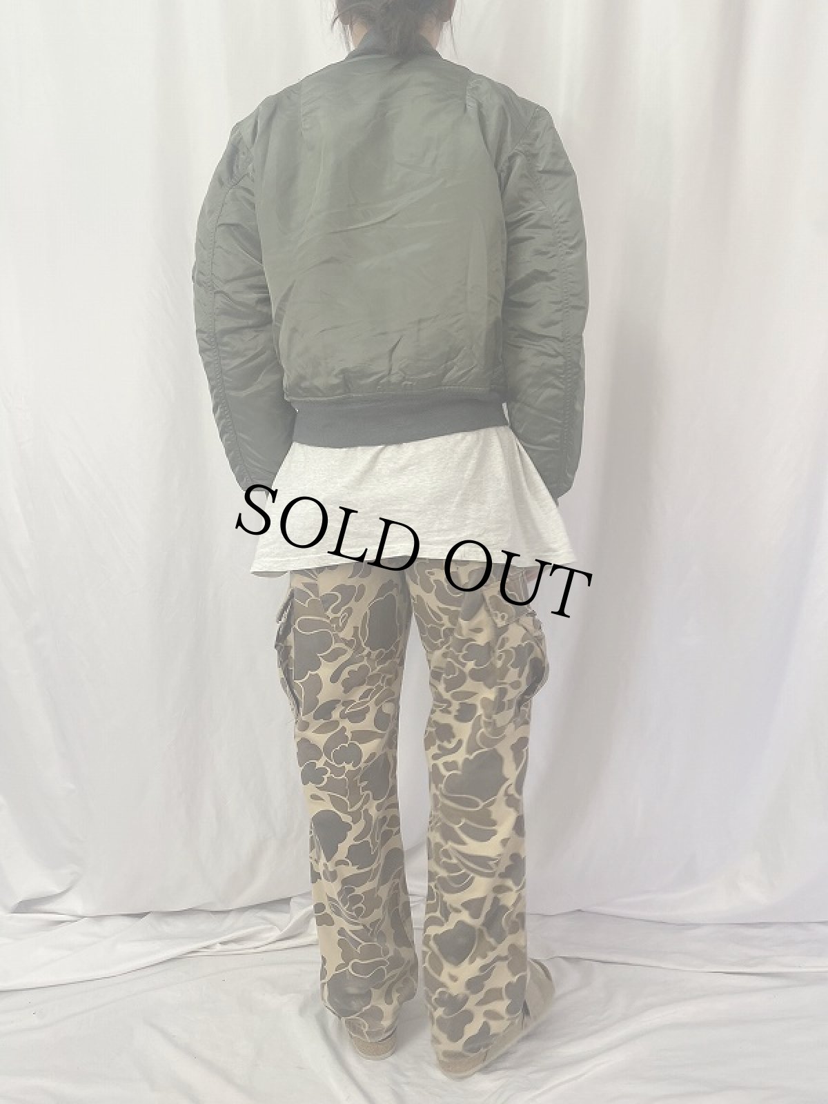 画像4: 80's U.S.AIR FORCE MA-1 F-TYPE フライトジャケット MEDIUM (4)