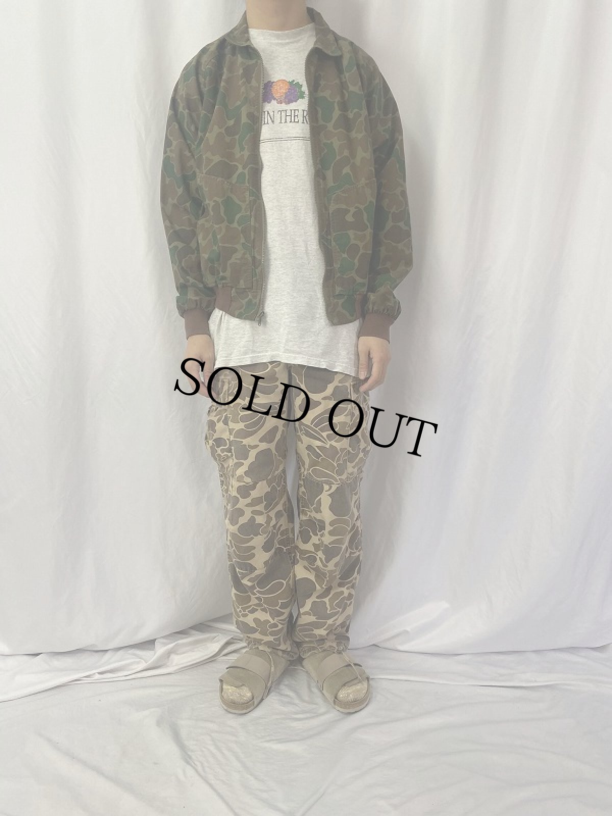 画像2: 80〜90's Woolrich ダックハンターカモ柄 スイングトップ M (2)