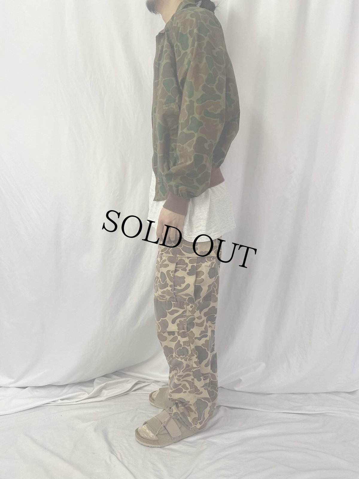 画像3: 80〜90's Woolrich ダックハンターカモ柄 スイングトップ M (3)