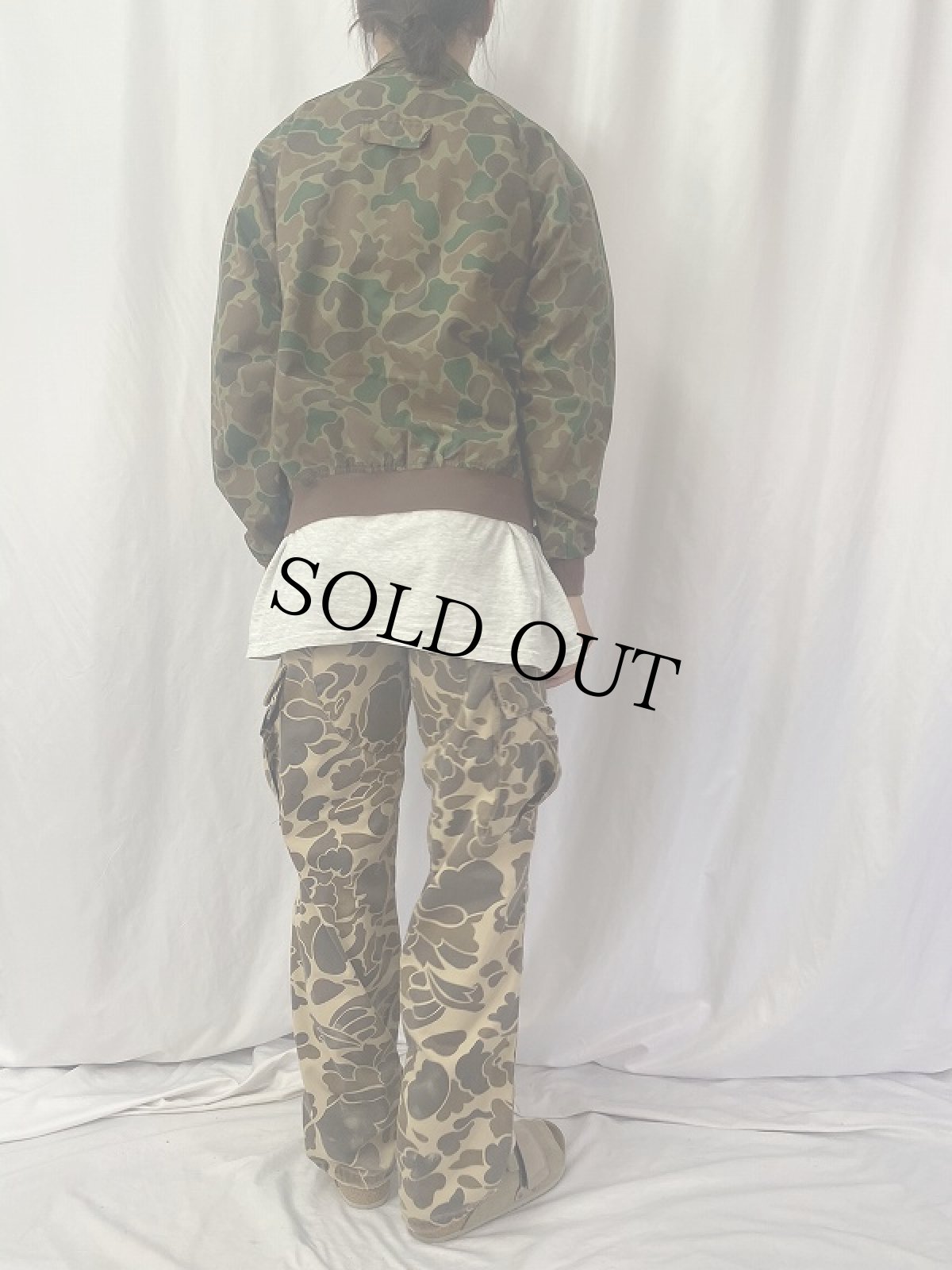 画像4: 80〜90's Woolrich ダックハンターカモ柄 スイングトップ M (4)