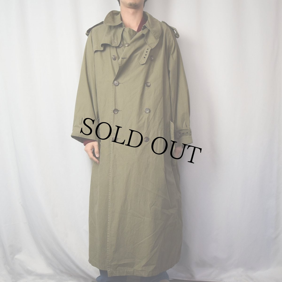 画像2: 【SALE】 POLO Ralph Lauren ダブルブレスト トレンチコート L (2)