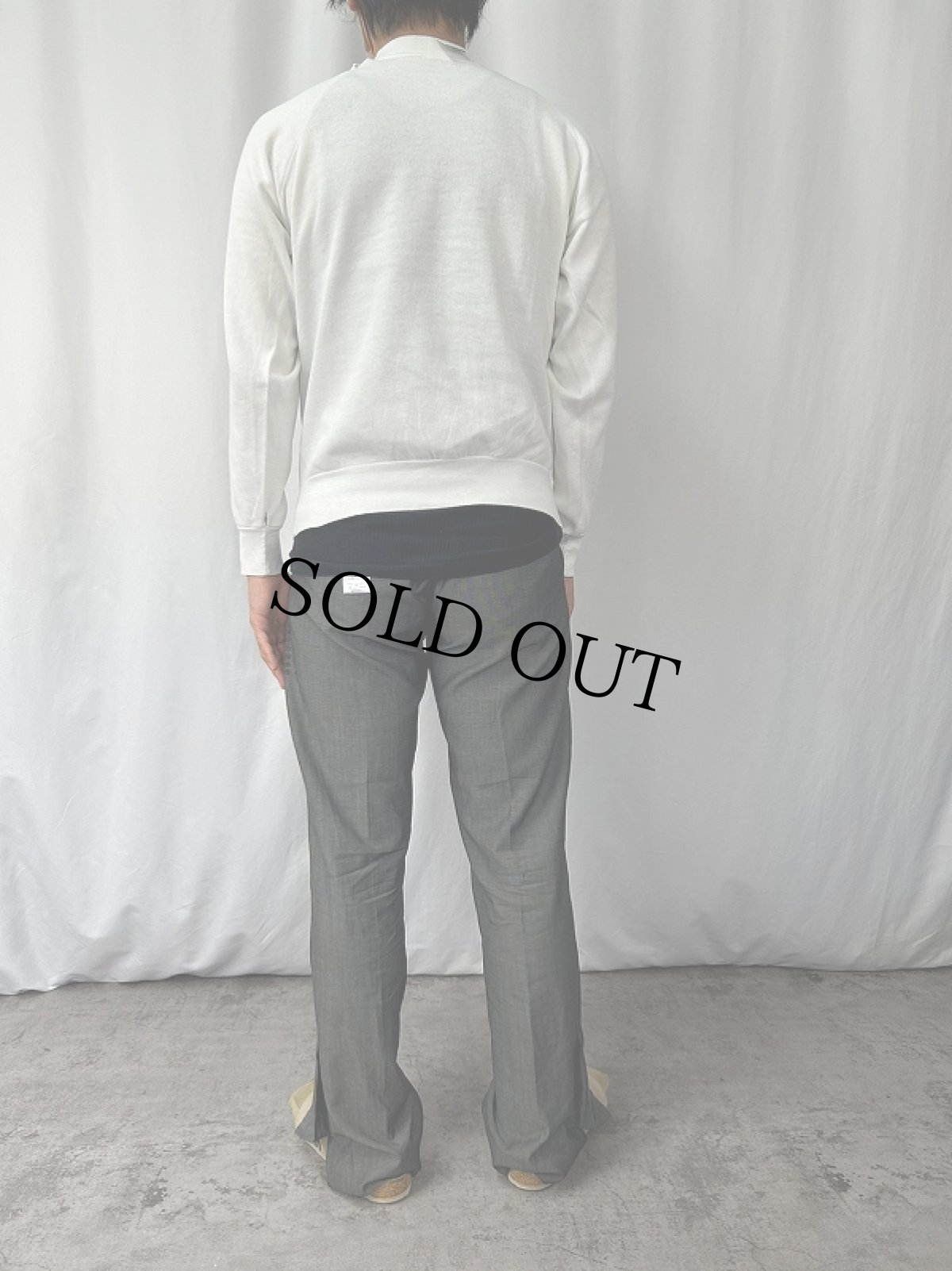 画像3: 70〜80's Collegiate Pacific USA製 "NEW YORK UNIVERSITY" プリントラグランスウェット M (3)