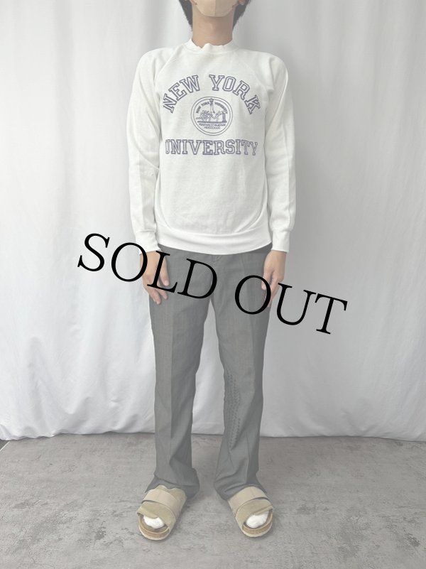 70s 80s 70年代 80年代 白 ホワイト 大学 カレッジ トレーナー