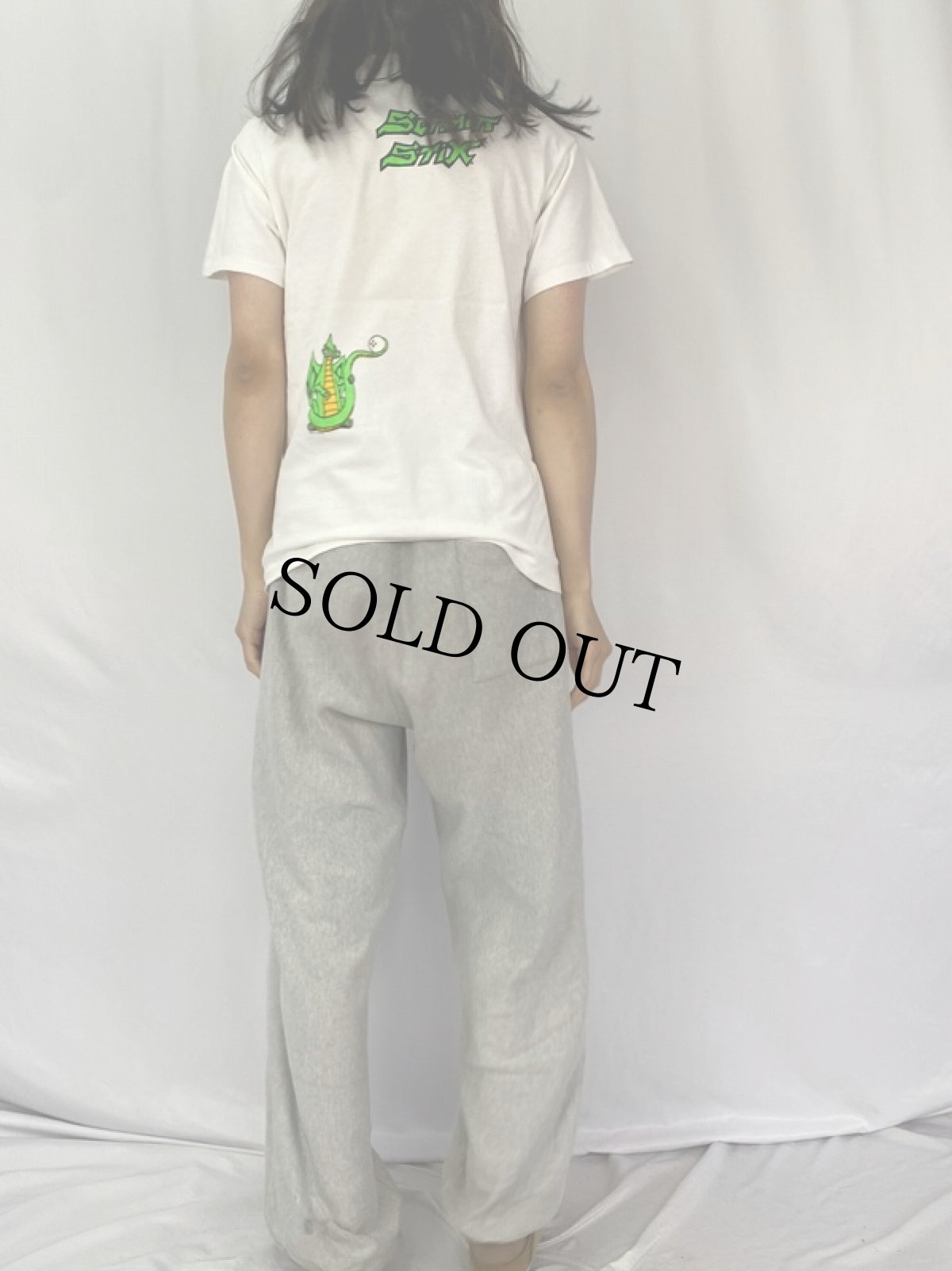 画像4: 90's SCHMITT STIX USA製 "John Fabriquer" プリントTシャツ M (4)