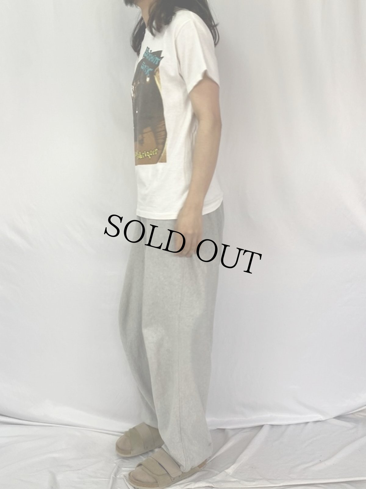 画像3: 90's SCHMITT STIX USA製 "John Fabriquer" プリントTシャツ M (3)