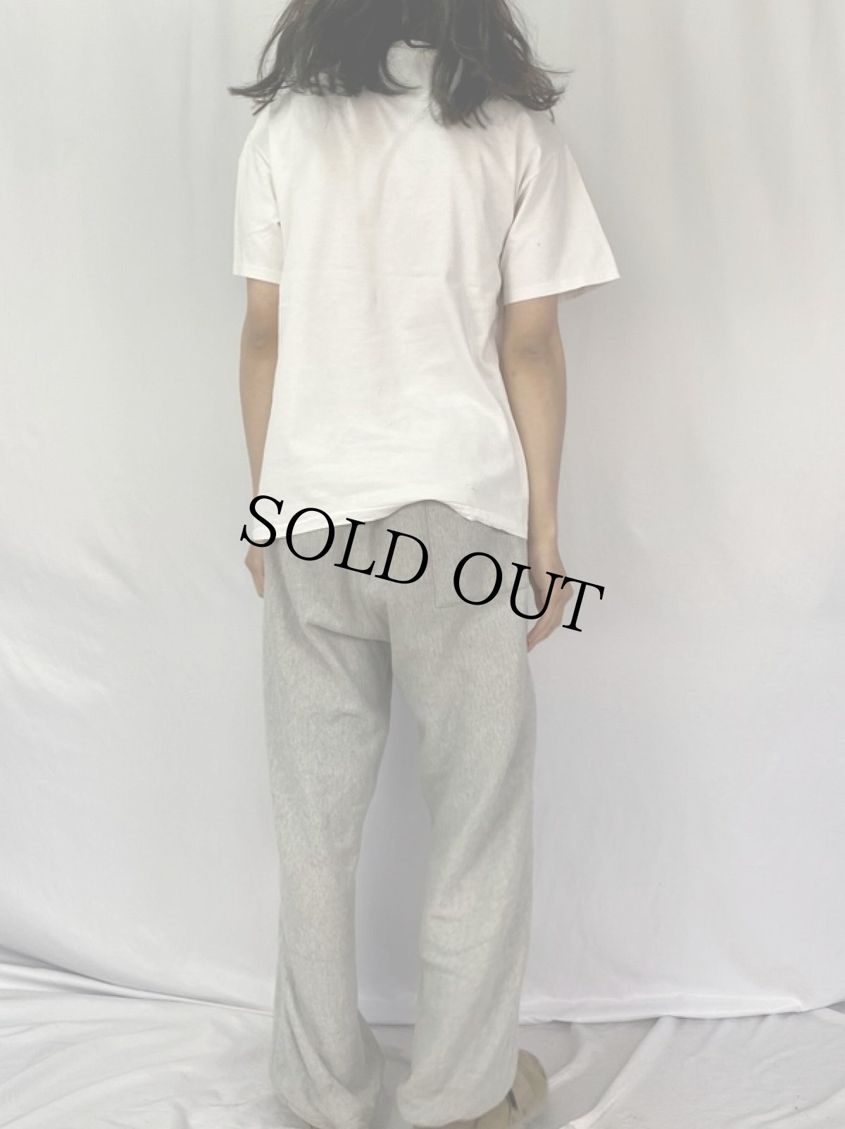 画像4: 90's USA製 目玉 蓄光プリントTシャツ L (4)