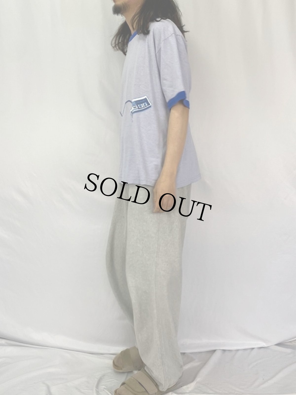 画像3: 2000's NINTENDO USA製 "ファミコン" プリントリンガーTシャツ XL (3)