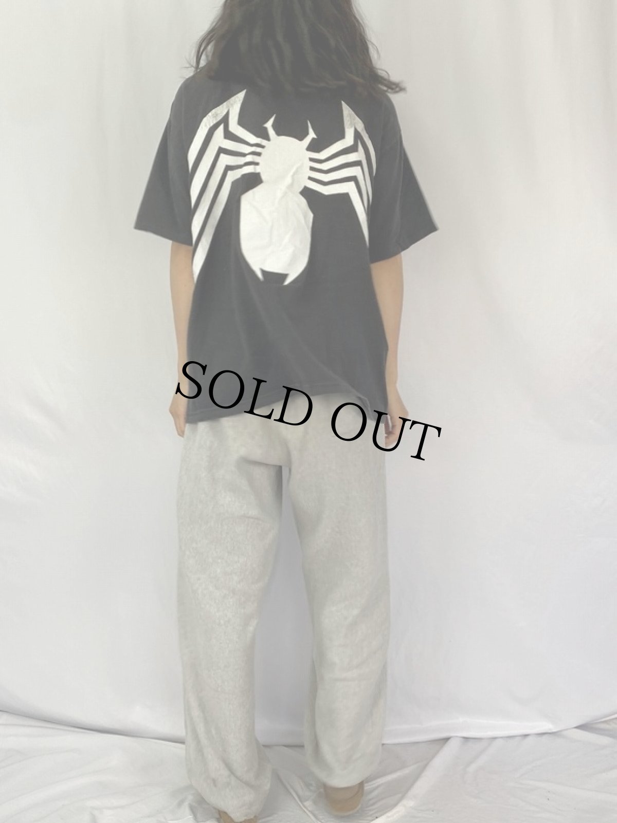 画像4: 90's Spider-Man USA製 "Venom" シンボルマークプリントTシャツ BLACK XL (4)