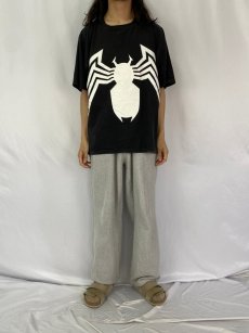 画像2: 90's Spider-Man USA製 "Venom" シンボルマークプリントTシャツ BLACK XL (2)