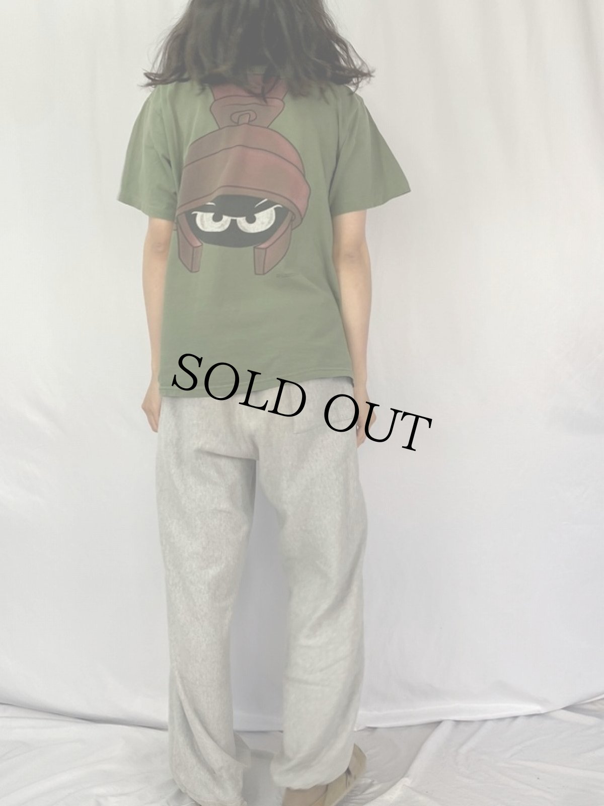 画像4: 90's Marvin the Martian USA製 "Calvin Klein"パロディTシャツ L (4)