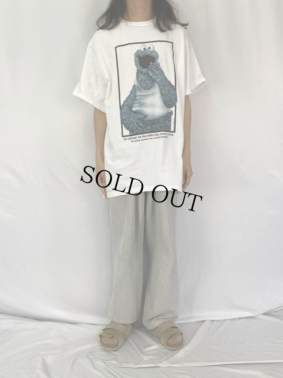 画像2: 90's COOKIE MONSTER USA製 "Calvin Klein"パロディTシャツ XL (2)