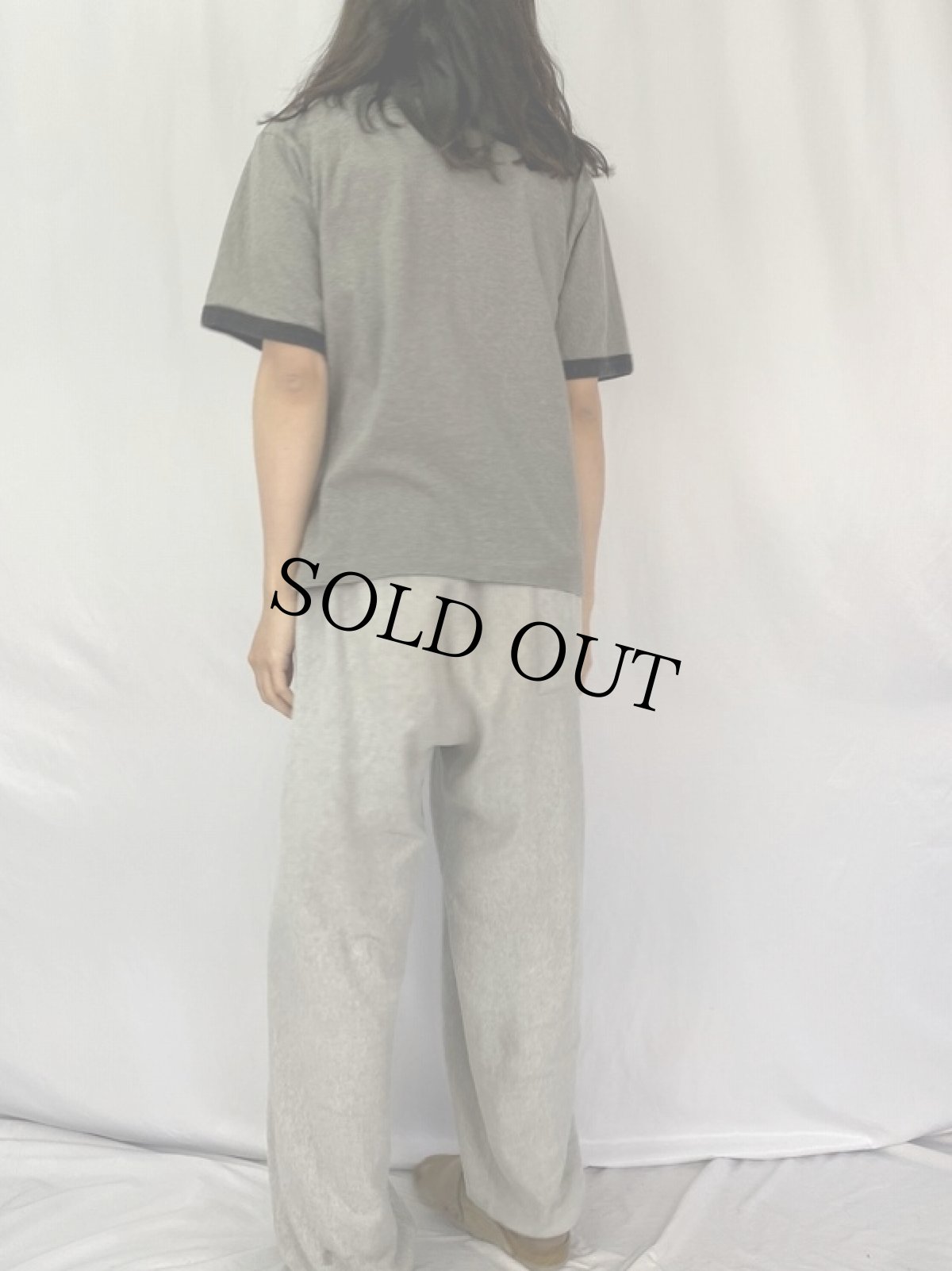 画像4: 90's PIGPEN USA製 キャラクタープリントリンガーTシャツ L (4)