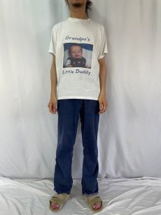 画像2: 2000's "Grandpa's Little Buddy" メモリアルフォトプリントTシャツ L (2)