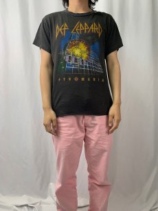 画像3: 80's DEF LEPPARD USA製 "PYROMANIA TOUR 1983" ロックバンドツアーTシャツ BLACK L (3)