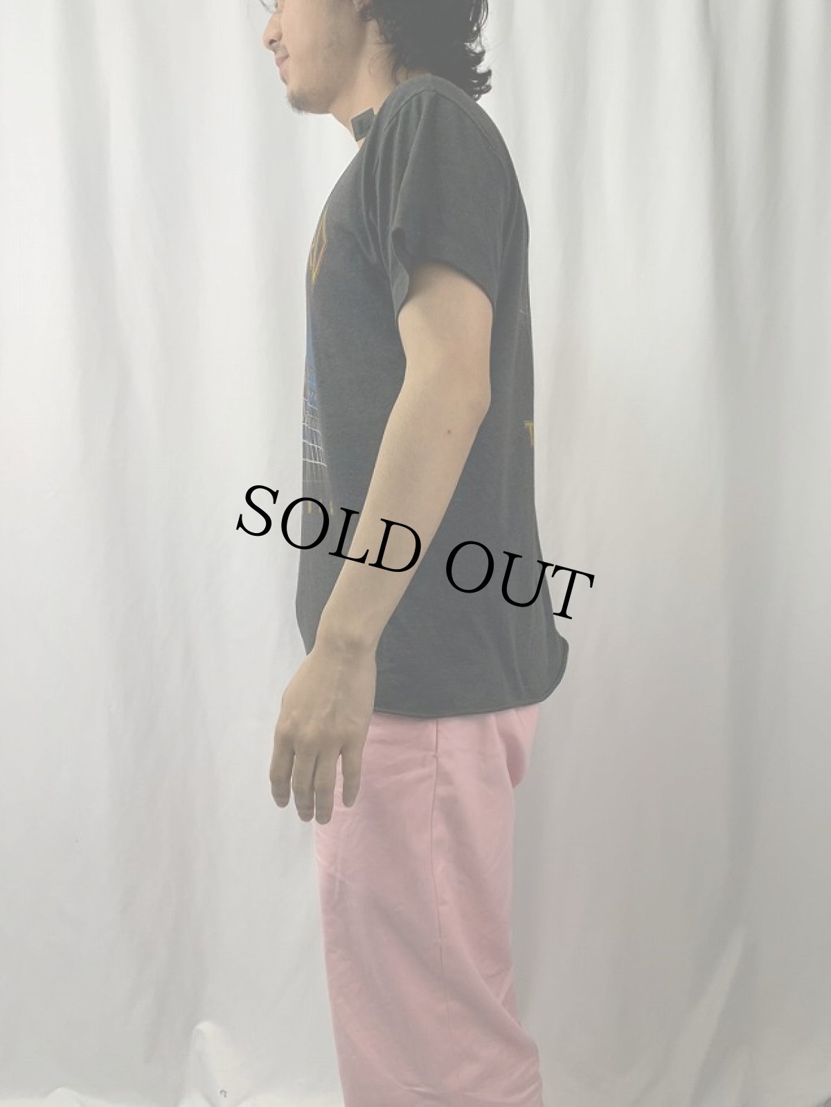 画像4: 80's DEF LEPPARD USA製 "PYROMANIA TOUR 1983" ロックバンドツアーTシャツ BLACK L (4)