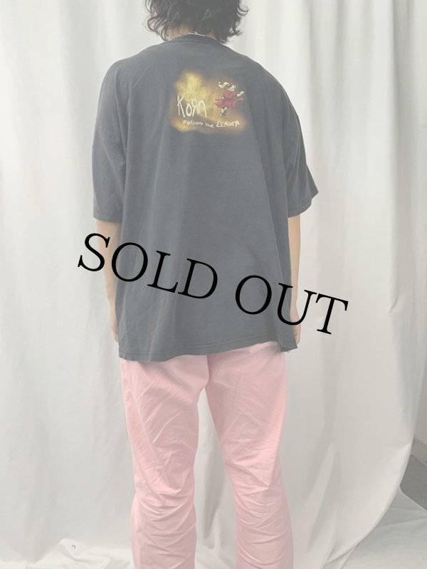 バンドTシャツ 90s 90年代 コーン プリント 半袖 ブラック 黒 BLACK