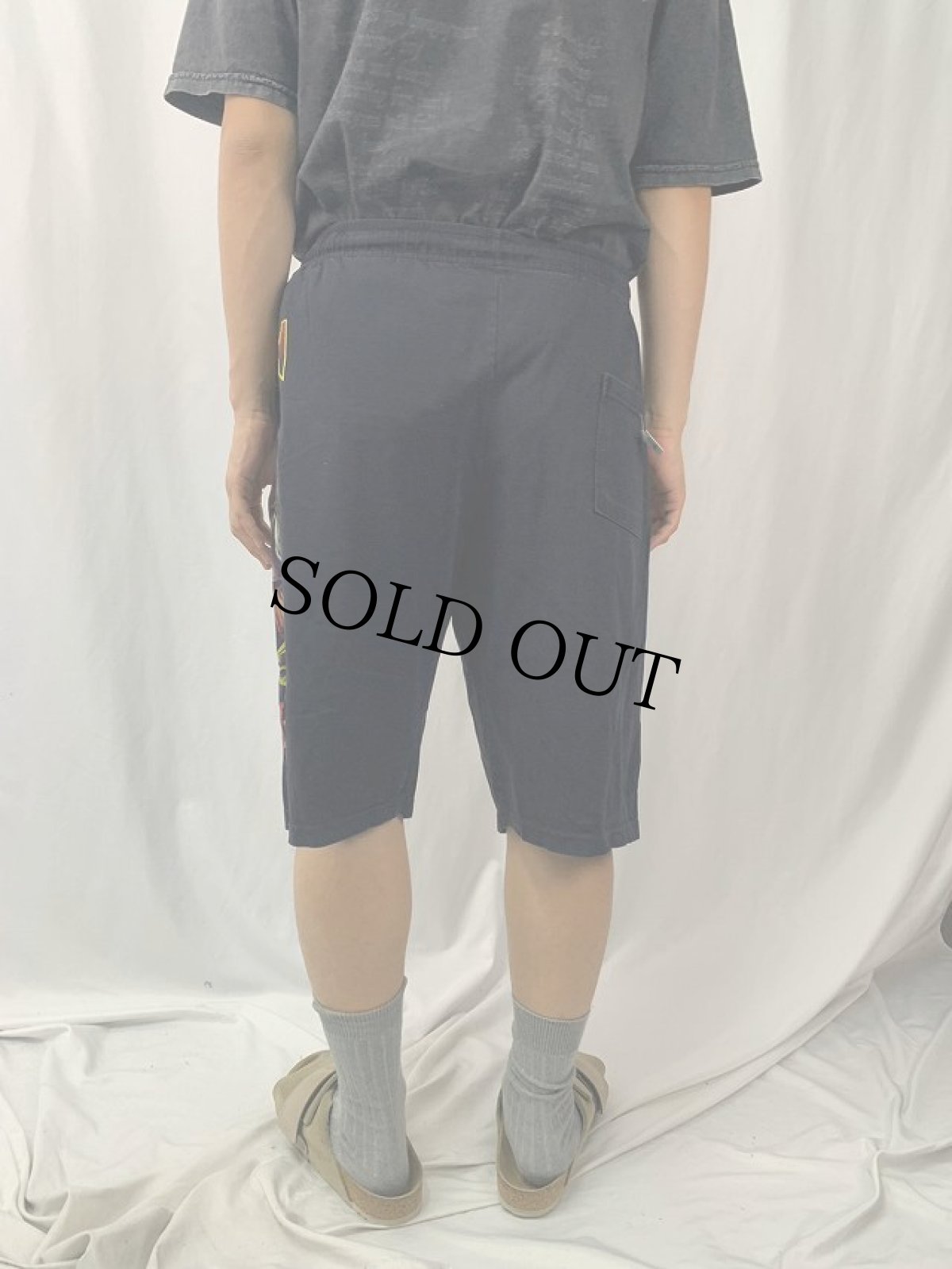 画像4: 90's〜 IRON MAIDEN "KILLERS" ヘヴィメタルバンド プリントショーツ BLACK (4)