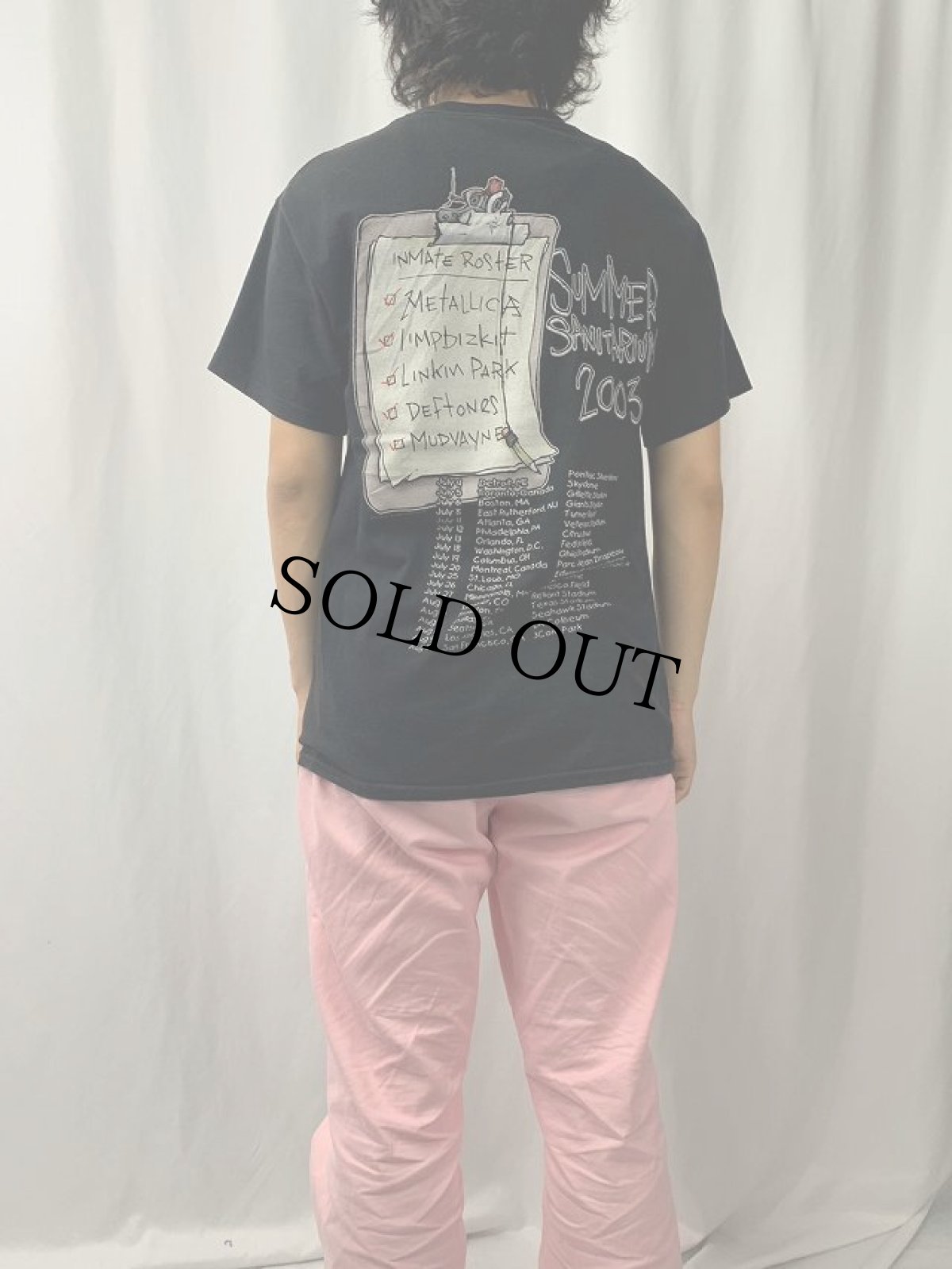 画像5: 2000's METALLICA  "Summer Sanitarium Tour" ヘヴィメタルバンドツアーTシャツ BLACK L (5)