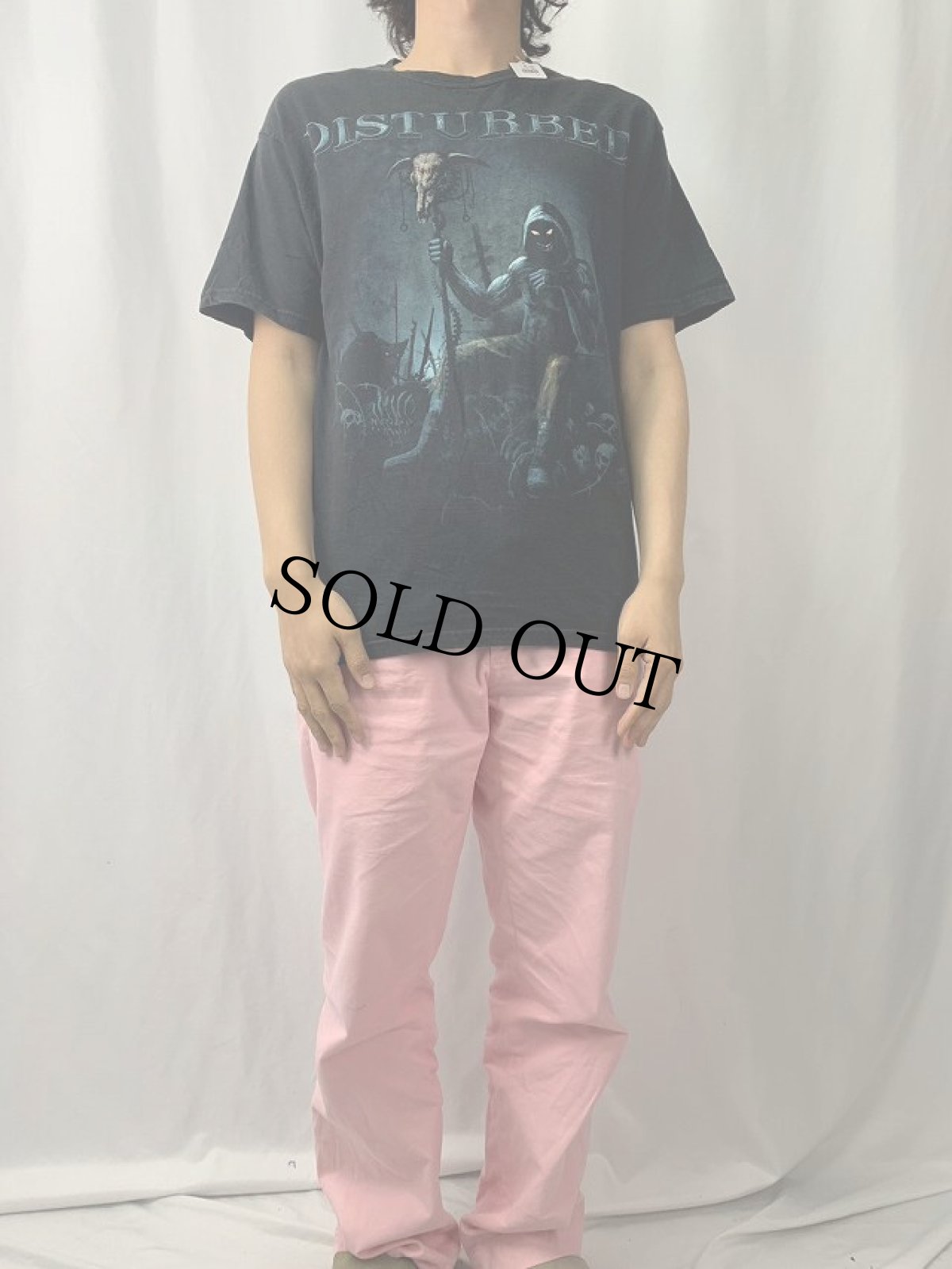 画像2: 2000's DISTURBED ヘヴィメタルバンドTシャツ BLACK (2)