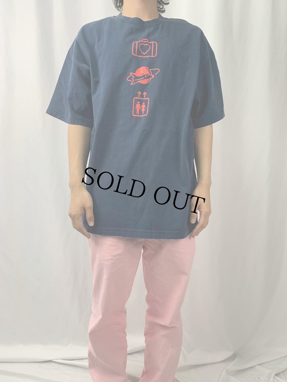 画像2: 2000's U2 USA製 "ELEVATION TOUR" ロックバンド ツアーTシャツ NAVY XL (2)