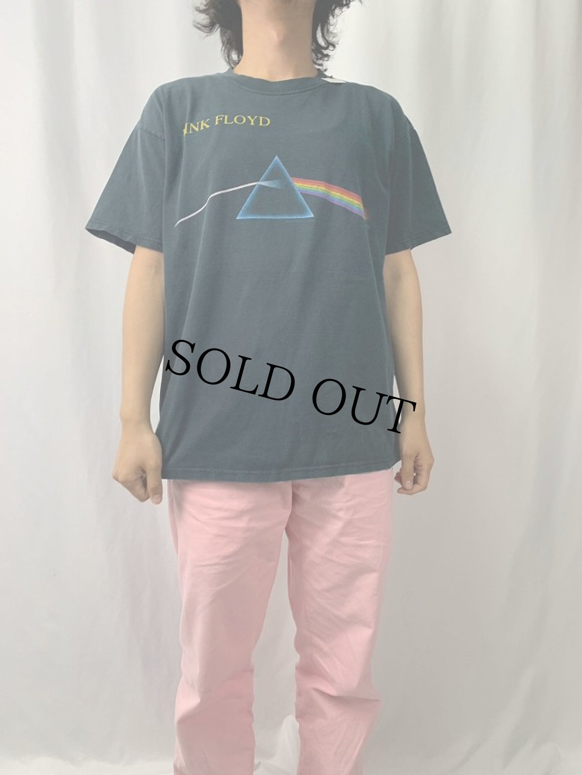 画像3: 2000's PINK FLOYD "DARK SIDE OF THE MOON" ロックバンドTシャツ NAVY L (3)