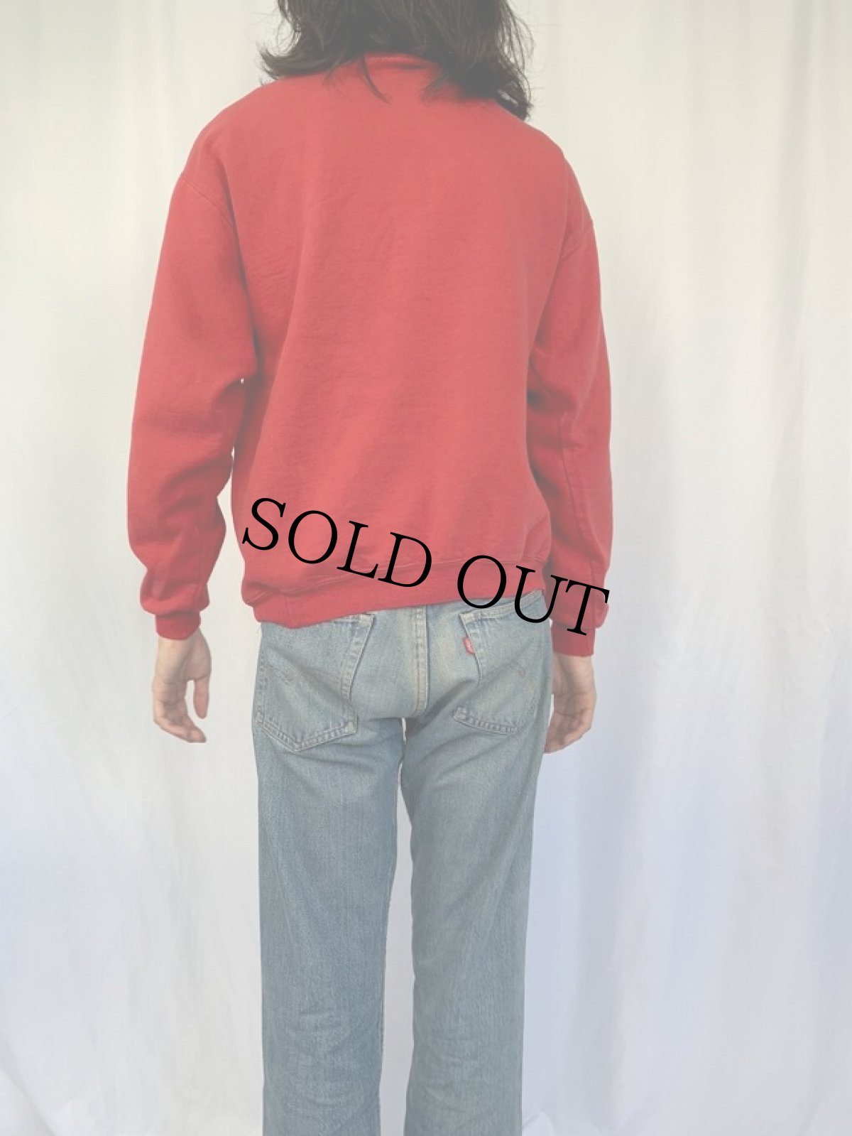 画像4: "SUPPORT LONG ISLAND" スカル バイカープリントスウェット (4)