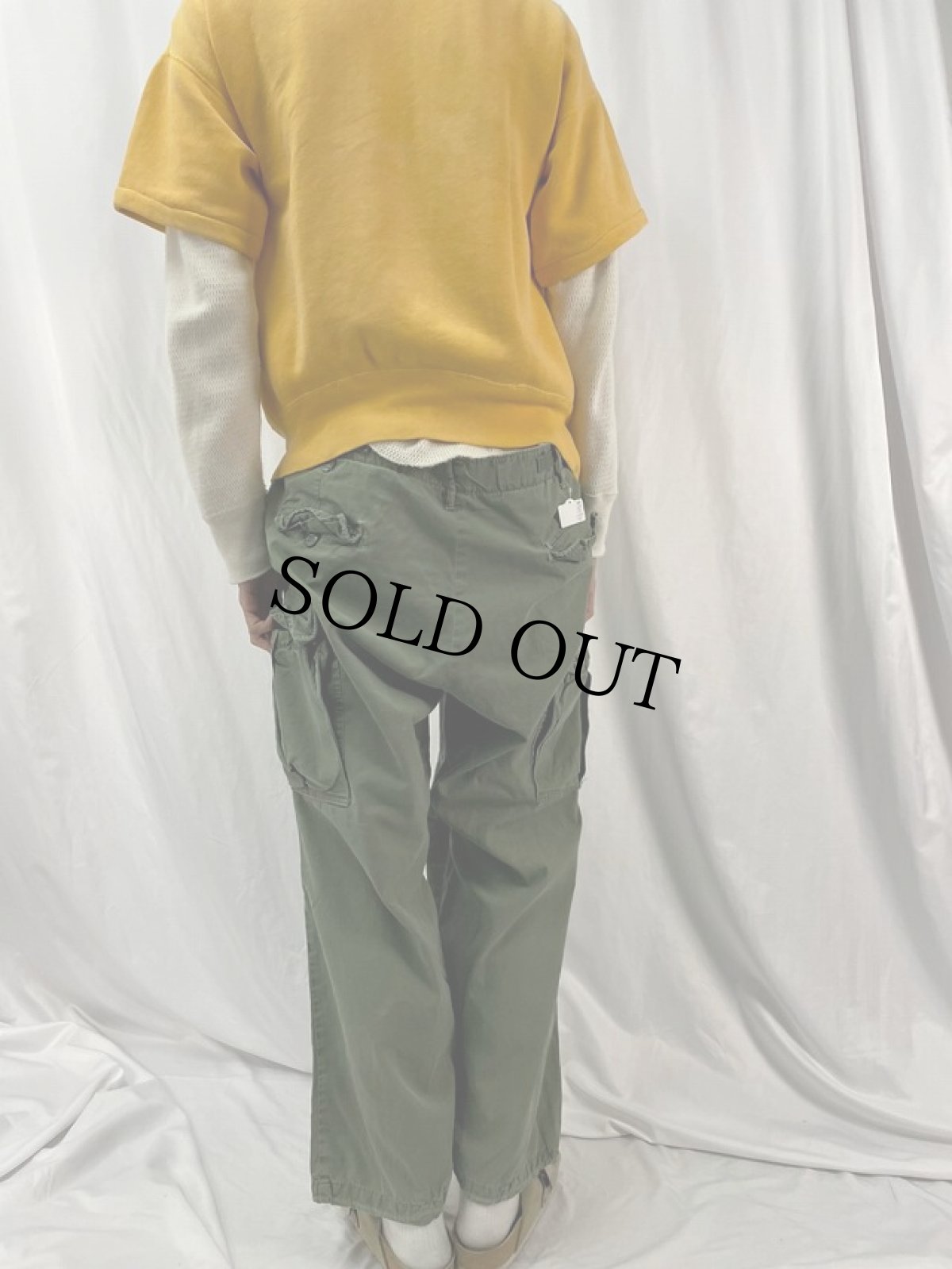 画像4: 60's U.S.ARMY コットンポプリン ジャングルファティーグパンツ 3rd (4)