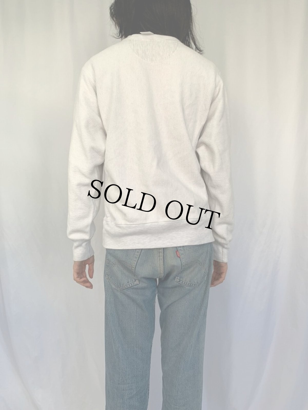 画像4: Champion REVERSE WEAVE "UNIVERSITY OF NORTH TEXAS" インサイドアウトデザイン プリントスウェット M (4)