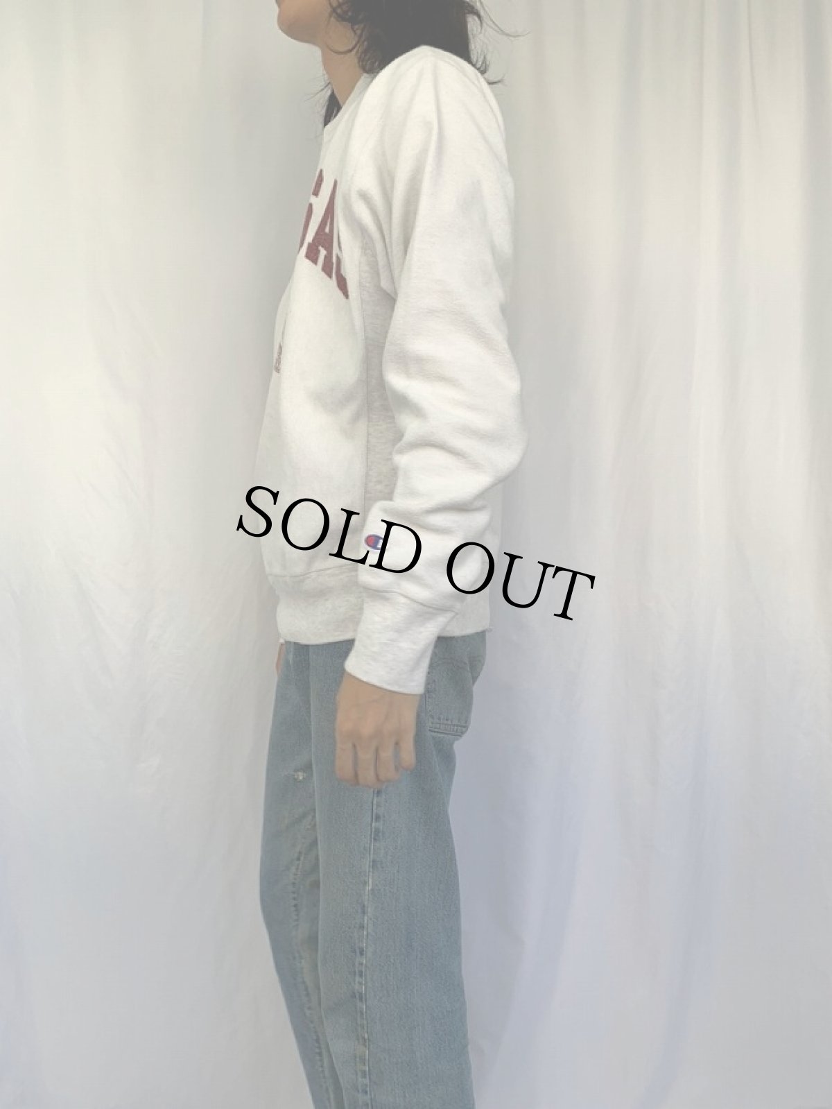 画像3: Champion REVERSE WEAVE "ARKANSAS" インサイドアウトデザイン プリントスウェット L (3)