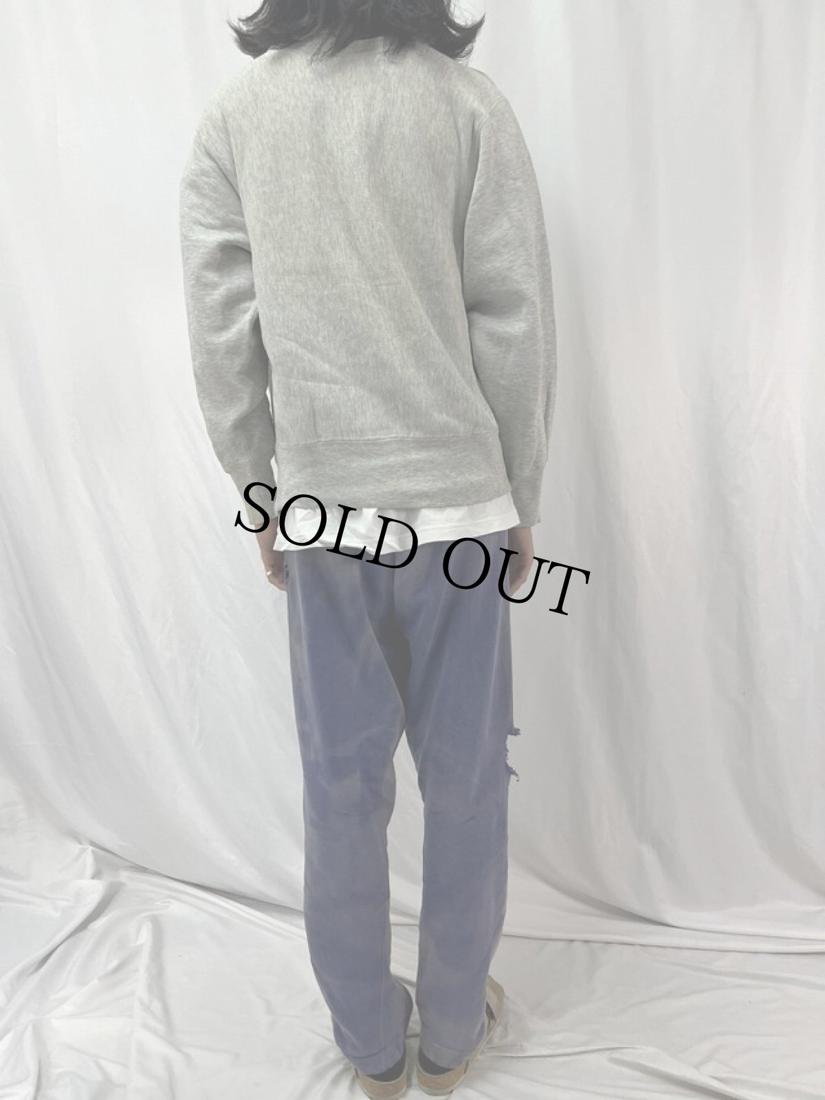 画像4: 80's Champion REVERSE WEAVE トリコタグ USA製 "BROWN" プリントスウェット M (4)