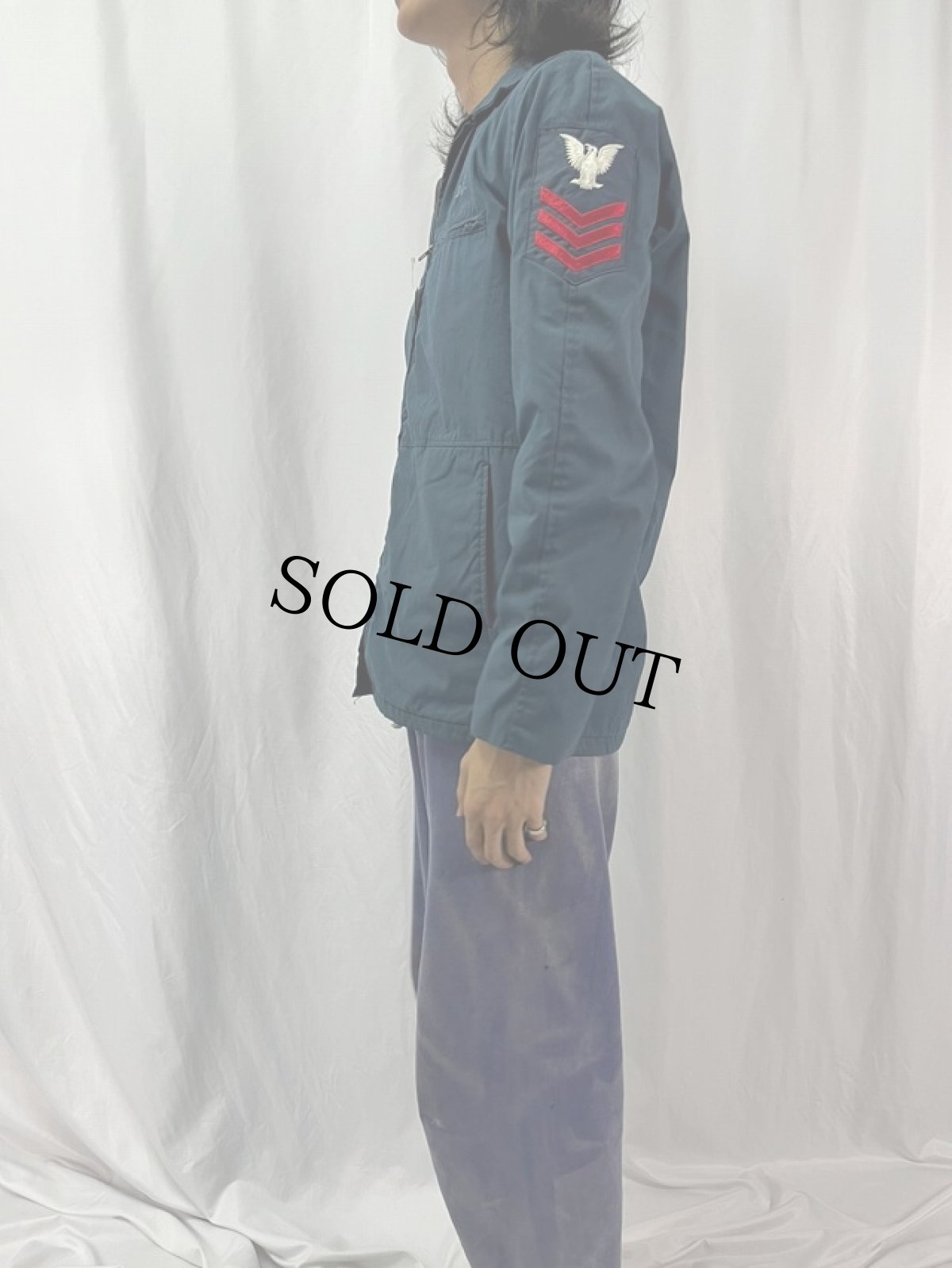画像3: 80's U.S.NAVY ユーティリティジャケット SIZE 38L (3)
